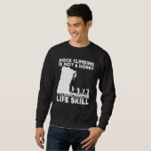 Sweatshirt Drôle Rock Climber Cadeau Pour Hommes Femmes Cool  (Devant entier)