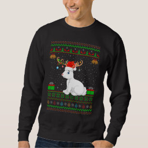 Sweatshirt Drôle Santa Hat Correspondant Laide Hare Arctique 
