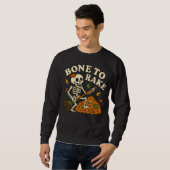 Sweatshirt Drôle Skeleton automne os to Rake Automne Hallowee (Devant entier)