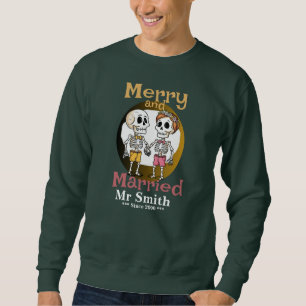 Sweatshirt Drôle Skeleton Couple