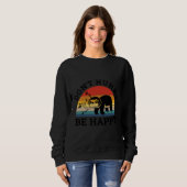 Sweatshirt Drôle Slepy Sloth Retro Animal Pun (Devant entier)