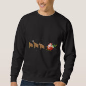 Sweatshirt Drôle Sloth Reindeer Père Noël Face Palm Noël depu (Devant)