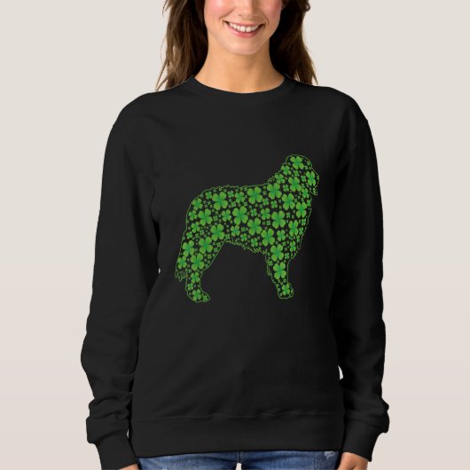 Sweatshirt Drôle St Patrick S Day Bernese Mountain Dog Shamro (Devant)