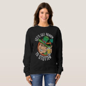 Sweatshirt Drôle St Patrick's Day Gnome Lets Get Ready 1 (Devant entier)