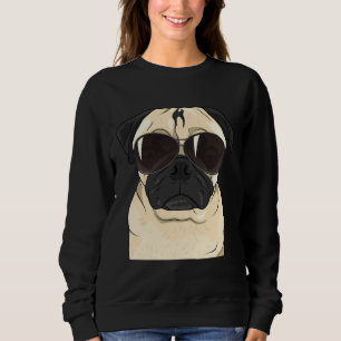 Sweatshirt Drôle Sunglass Carlin T-shirt Tee for Pet Lovers E