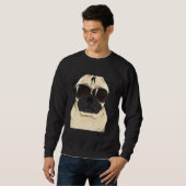 Sweatshirt Drôle Sunglass Carlin T-shirt Tee for Pet Lovers E (Devant entier)
