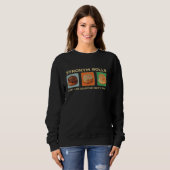 Sweatshirt Drôle Synonyme Rolls Blague Cinnamon Rolls Grammar (Devant entier)