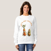 Sweatshirt Drôle zombie légumes Halloween (Devant entier)