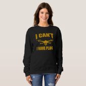 Sweatshirt Drone Drone Operator I Can't I Have Plans Drones (Devant entier)