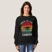 Sweatshirt Drone Pilot Smile To The Camera FPV Quadcopter (Devant entier)