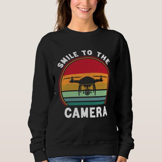 Sweatshirt Drone Pilot Smile To The Camera FPV Quadcopter (Devant)