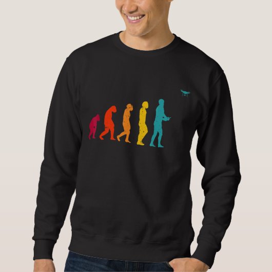 Sweatshirt Drone pilote d'évolution de drone rétro Hobby (Devant)
