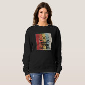 Sweatshirt Drummer Drummer Retro (Devant entier)