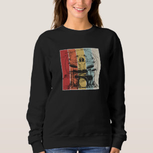 Sweatshirt Drummer Drummer Retro