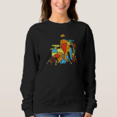 Sweatshirt Drummer Jazz coloré Style moderne (Devant)