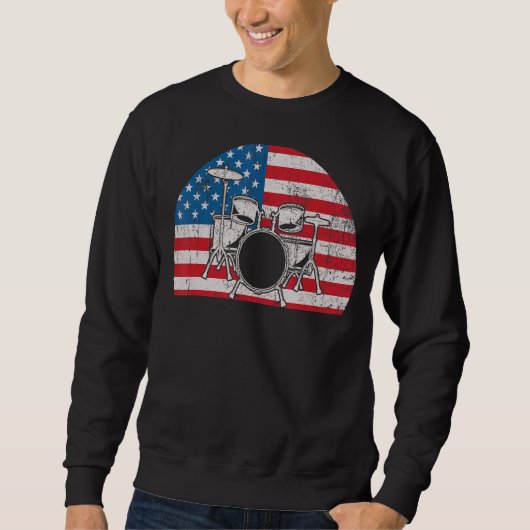 Sweatshirt Drummer Pour Hommes Femmes Drummer Percussion (Devant)