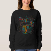 Sweatshirt Drums Pop Drummer Design (Devant)