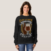 Sweatshirt Drunk Husband Matter Beer For Husband And Wife (Devant entier)