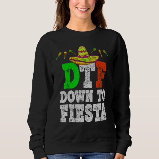 Sweatshirt Dtf À La Fiesta Cinco De Mayo (Devant)