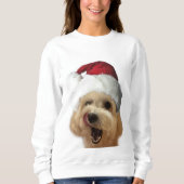 Sweatshirt du chiot de Noël (Devant)