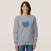 Sweatshirt du Coeur Bleu féminin (Devant entier)