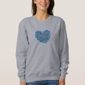 Sweatshirt du Coeur Bleu féminin (Devant)