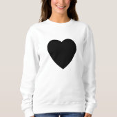 Sweatshirt du coeur noir (Devant)