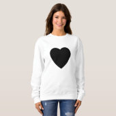 Sweatshirt du coeur noir (Devant entier)