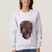 Sweatshirt du crâne mexicain (Devant)