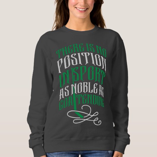 Sweatshirt du devis du gardien de hockey sur glace (Devant)