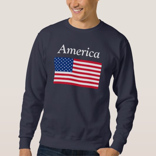 Sweatshirt du drapeau américain (Devant)