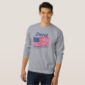 Sweatshirt du drapeau américain (Devant entier)
