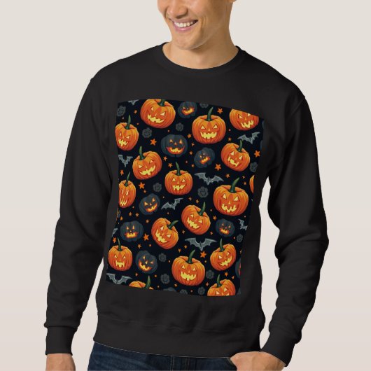 sweatshirt du jour d'Halloween masculin (Devant)