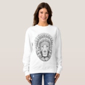 Sweatshirt du lion royal couronné (Devant entier)