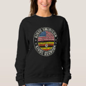 Sweatshirt Dual Citizenship American Ugandan Uganda Usa Flag_ (Devant)