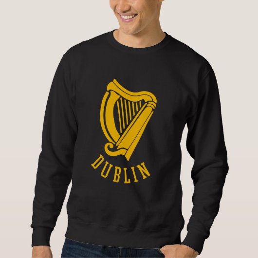 Sweatshirt Dublin Irish Celtic Harp s Medieval s Emblem of Du (Devant)