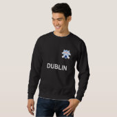 Sweatshirt Dublin Irlande Fier Vintage (Devant entier)