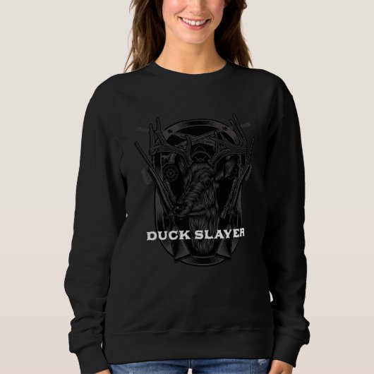Sweatshirt Duck Slayer Birds Hunting Birding Hunter Bowhuntin (Devant)