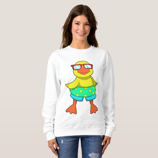 Sweatshirt Duck with Swim ring & Sung (Devant entier)