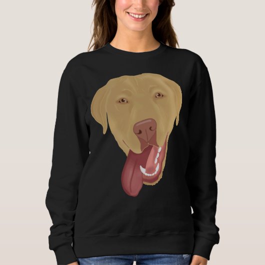 Sweatshirt Dudley Labrador Retriever Puppy Face (Devant)