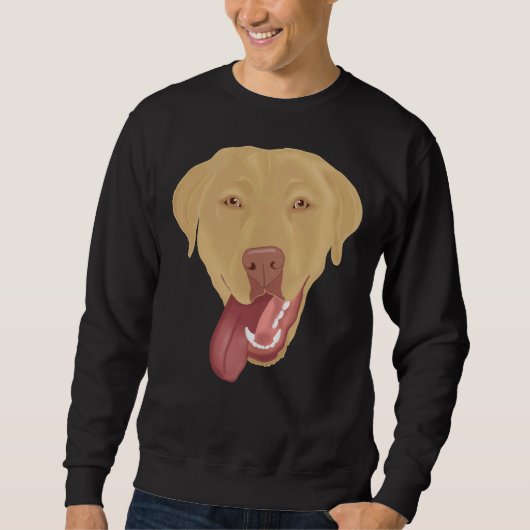 Sweatshirt Dudley Labrador Retriever Puppy Face (Devant)