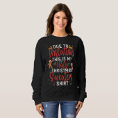 Sweatshirt Due to Inflation Ugly Christmas Sweaters Mens Wome (Devant entier)