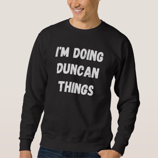 Sweatshirt Duncan Je Fais Des Choses Duncan (Devant)
