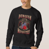 Sweatshirt Dungeon Meowster Chat Rôle Jouer Rpg Tabletop Gam (Devant)
