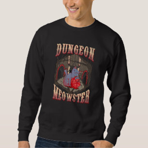 Sweatshirt Dungeon Meowster Chat Rôle Jouer Rpg Tabletop Gam