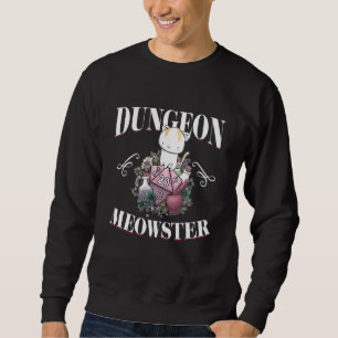 Sweatshirt Dungeon Meowster Mdn Gamer Cat D20