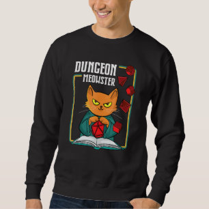 Sweatshirt Dungeon Meowster Rpg Tabletop Jeu Dm Rôle Jeu