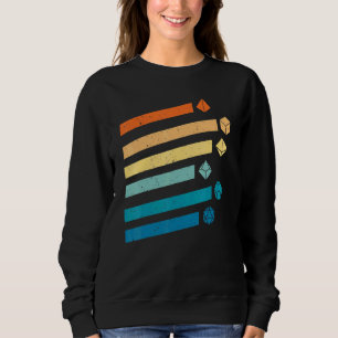 Sweatshirt Dungeons Dice D20 Dragons Rétro D20 Rpg