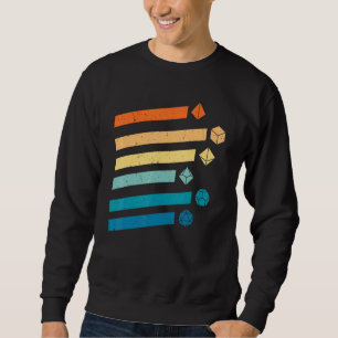Sweatshirt Dungeons Dice D20 Dragons Rétro D20 Rpg