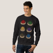 Sweatshirt Dungeons Dice RPG Chaque bonne histoire (Devant entier)